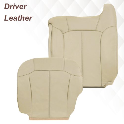 2000-2002 Chevy Tahoe/Suburban Seat Cover in Light Shale Tan: Choose From Variations- 2000 2001 2002 2003 2004 2005 2006- Leather- Vinyl- Seat Cover Replacement- Auto Seat Replacement