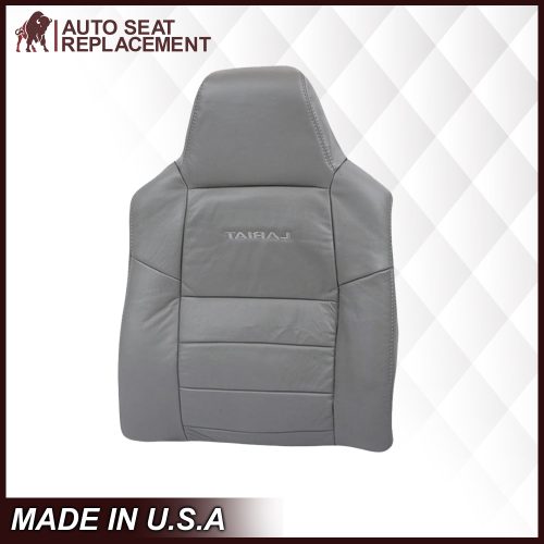 2003-2007 Ford F250/F350/F450/F550 Lariat Seat Cover in Flint Gray: Choose Leather or Vinyl- 2000 2001 2002 2003 2004 2005 2006- Leather- Vinyl- Seat Cover Replacement- Auto Seat Replacement