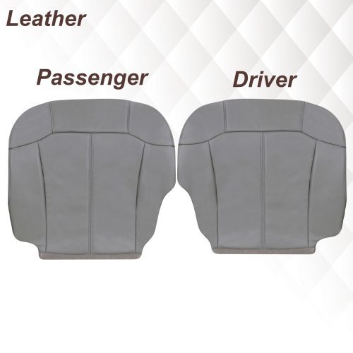 2000-2002 Chevy Tahoe/Suburban Seat Cover in Light Gray: Choose From Variations- 2000 2001 2002 2003 2004 2005 2006- Leather- Vinyl- Seat Cover Replacement- Auto Seat Replacement