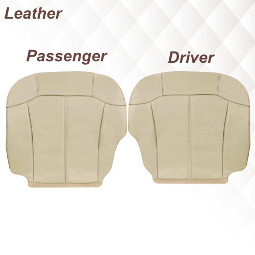 2000-2002 Chevy Tahoe/Suburban Seat Cover in Light Shale Tan: Choose From Variations- 2000 2001 2002 2003 2004 2005 2006- Leather- Vinyl- Seat Cover Replacement- Auto Seat Replacement