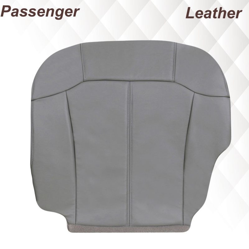 1999-2002 Chevy Silverado Seat Cover in Light Gray: Choose From Variations- 2000 2001 2002 2003 2004 2005 2006- Leather- Vinyl- Seat Cover Replacement- Auto Seat Replacement