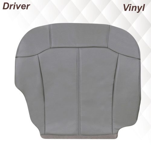 1999-2002 GMC Sierra Seat Cover in Gray: Choose From Variations- 2000 2001 2002 2003 2004 2005 2006- Leather- Vinyl- Seat Cover Replacement- Auto Seat Replacement