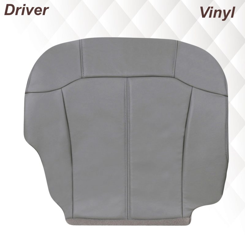 1999-2002 Chevy Silverado Seat Cover in Light Gray: Choose From Variations- 2000 2001 2002 2003 2004 2005 2006- Leather- Vinyl- Seat Cover Replacement- Auto Seat Replacement