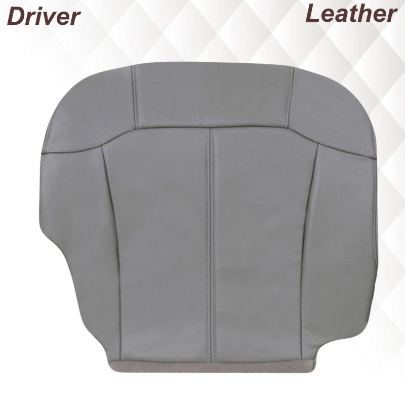 2000-2002 Chevy Tahoe/Suburban Seat Cover in Light Gray: Choose From Variations- 2000 2001 2002 2003 2004 2005 2006- Leather- Vinyl- Seat Cover Replacement- Auto Seat Replacement