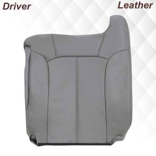 2000-2002 Chevy Tahoe/Suburban Seat Cover in Light Gray: Choose From Variations- 2000 2001 2002 2003 2004 2005 2006- Leather- Vinyl- Seat Cover Replacement- Auto Seat Replacement