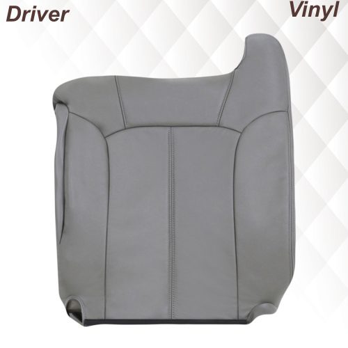 1999-2002 Chevy Silverado Seat Cover in Light Gray: Choose From Variations- 2000 2001 2002 2003 2004 2005 2006- Leather- Vinyl- Seat Cover Replacement- Auto Seat Replacement