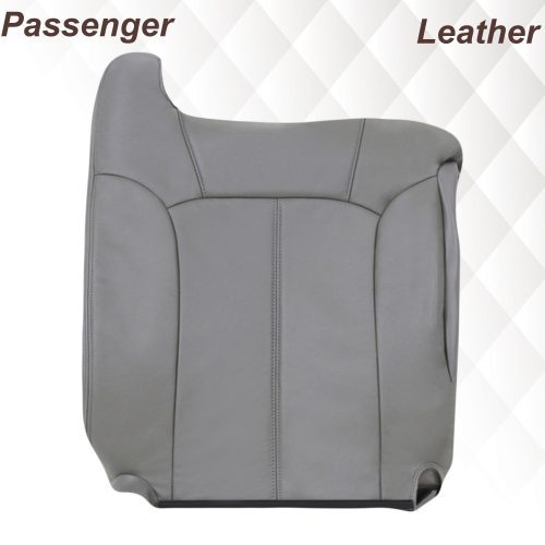 1999-2002 Chevy Silverado Seat Cover in Light Gray: Choose From Variations- 2000 2001 2002 2003 2004 2005 2006- Leather- Vinyl- Seat Cover Replacement- Auto Seat Replacement