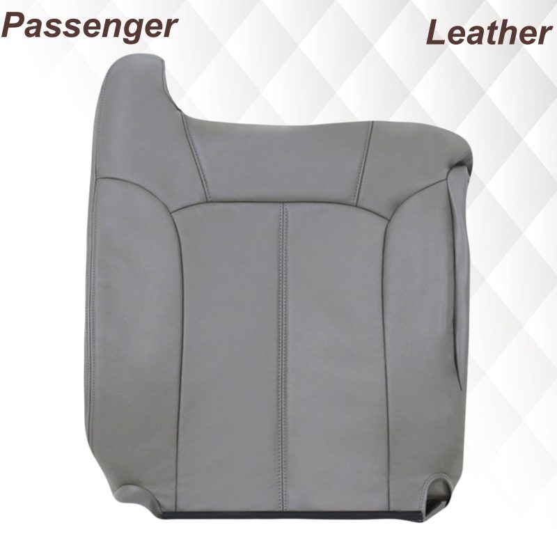 2000-2002 Chevy Tahoe/Suburban Seat Cover in Light Gray: Choose From Variations- 2000 2001 2002 2003 2004 2005 2006- Leather- Vinyl- Seat Cover Replacement- Auto Seat Replacement