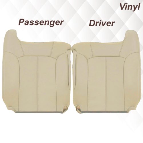 2000-2002 Chevy Tahoe/Suburban Seat Cover in Light Shale Tan: Choose From Variations- 2000 2001 2002 2003 2004 2005 2006- Leather- Vinyl- Seat Cover Replacement- Auto Seat Replacement