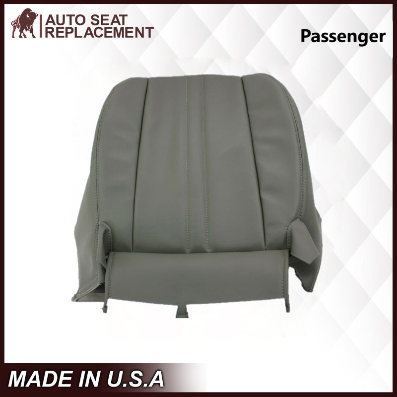 1997 1999 2002 GMC Savana Cargo Van Bottom Vinyl Seat Cover Gray- 2000 2001 2002 2003 2004 2005 2006- Leather- Vinyl- Seat Cover Replacement- Auto Seat Replacement