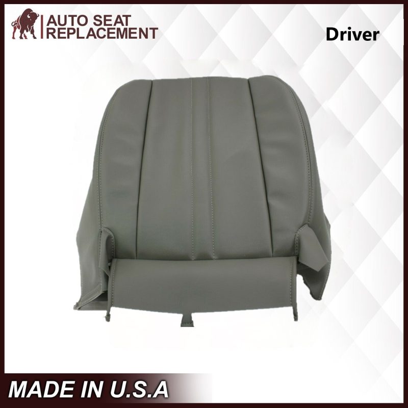 1997 1999 2002 GMC Savana Cargo Van Bottom Vinyl Seat Cover Gray- 2000 2001 2002 2003 2004 2005 2006- Leather- Vinyl- Seat Cover Replacement- Auto Seat Replacement