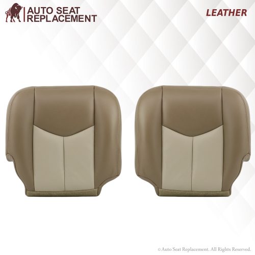 2003-2006 GMC Yukon Denali Seat Cover in 2 Tone Tan: Choose From Variants- 2000 2001 2002 2003 2004 2005 2006- Leather- Vinyl- Seat Cover Replacement- Auto Seat Replacement