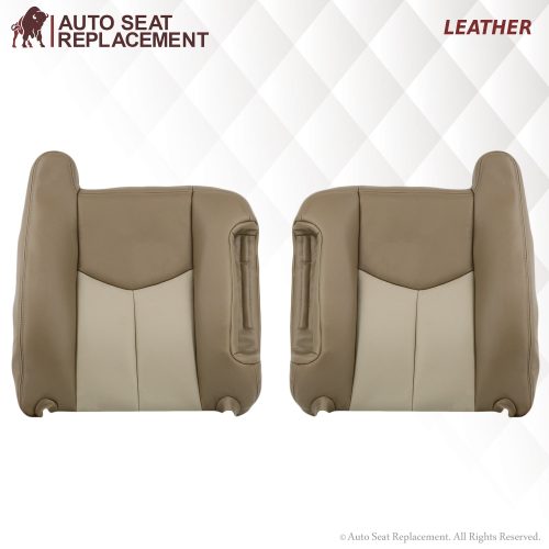 2003-2006 GMC Yukon Denali Seat Cover in 2 Tone Tan: Choose From Variants- 2000 2001 2002 2003 2004 2005 2006- Leather- Vinyl- Seat Cover Replacement- Auto Seat Replacement