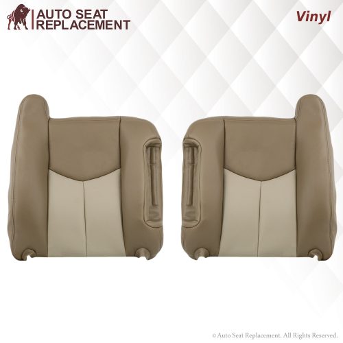 2003-2006 GMC Yukon Denali Seat Cover in 2 Tone Tan: Choose From Variants- 2000 2001 2002 2003 2004 2005 2006- Leather- Vinyl- Seat Cover Replacement- Auto Seat Replacement