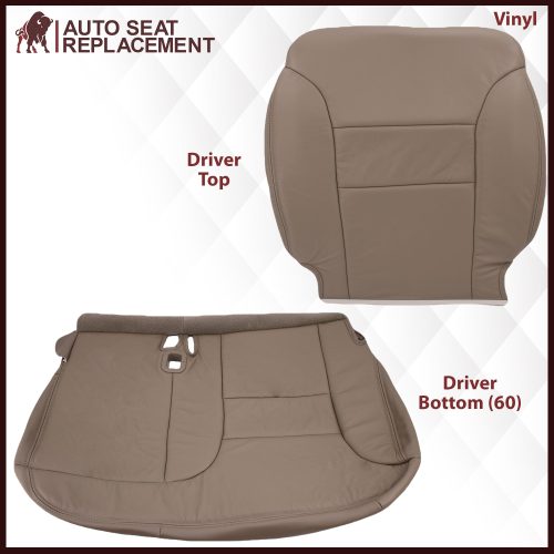 1995-1999 Chevy Tahoe/Suburban/Silverado Seat Cover in Tan (60/40 Bench Bottoms): Choose your options- 2000 2001 2002 2003 2004 2005 2006- Leather- Vinyl- Seat Cover Replacement- Auto Seat Replacement