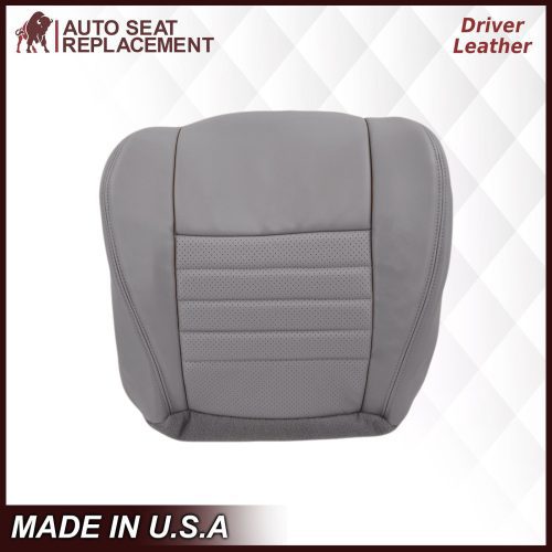 1999-2004 Ford Mustang GT Convertible in Medium Graphite Gray Perforated Seat cover: Choose From Variationt- 2000 2001 2002 2003 2004 2005 2006- Leather- Vinyl- Seat Cover Replacement- Auto Seat Replacement