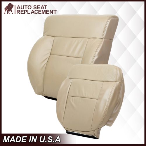 2005-2008 Ford F-150 Seat Cover in Tan: Choose Leather or Vinyl- 2000 2001 2002 2003 2004 2005 2006- Leather- Vinyl- Seat Cover Replacement- Auto Seat Replacement