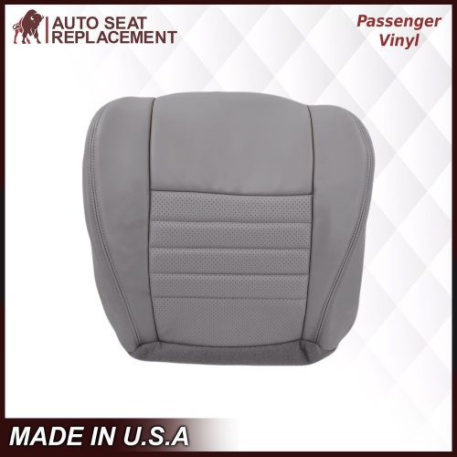 1999-2004 Ford Mustang GT Convertible in Medium Graphite Gray Perforated Seat cover: Choose From Variationt- 2000 2001 2002 2003 2004 2005 2006- Leather- Vinyl- Seat Cover Replacement- Auto Seat Replacement