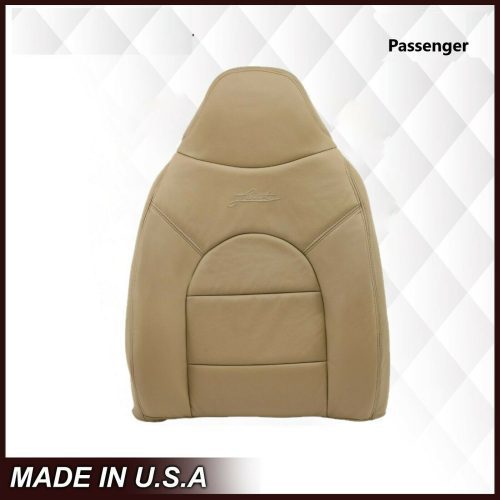 For 2000 Ford F250 F350 Lariat Super Duty Replacement Seat Cover In Tan- 2000 2001 2002 2003 2004 2005 2006- Leather- Vinyl- Seat Cover Replacement- Auto Seat Replacement