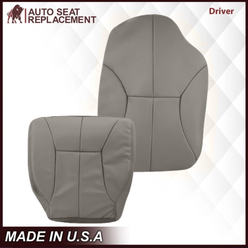 1998-2002 Dodge Ram 1500 2500 3500 Seat Cover in Mist Gray: Choose From Variation- 2000 2001 2002 2003 2004 2005 2006- Leather- Vinyl- Seat Cover Replacement- Auto Seat Replacement