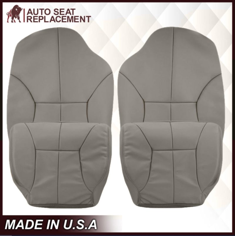 1998-2002 Dodge Ram 1500 2500 3500 Seat Cover in Mist Gray: Choose From Variation- 2000 2001 2002 2003 2004 2005 2006- Leather- Vinyl- Seat Cover Replacement- Auto Seat Replacement