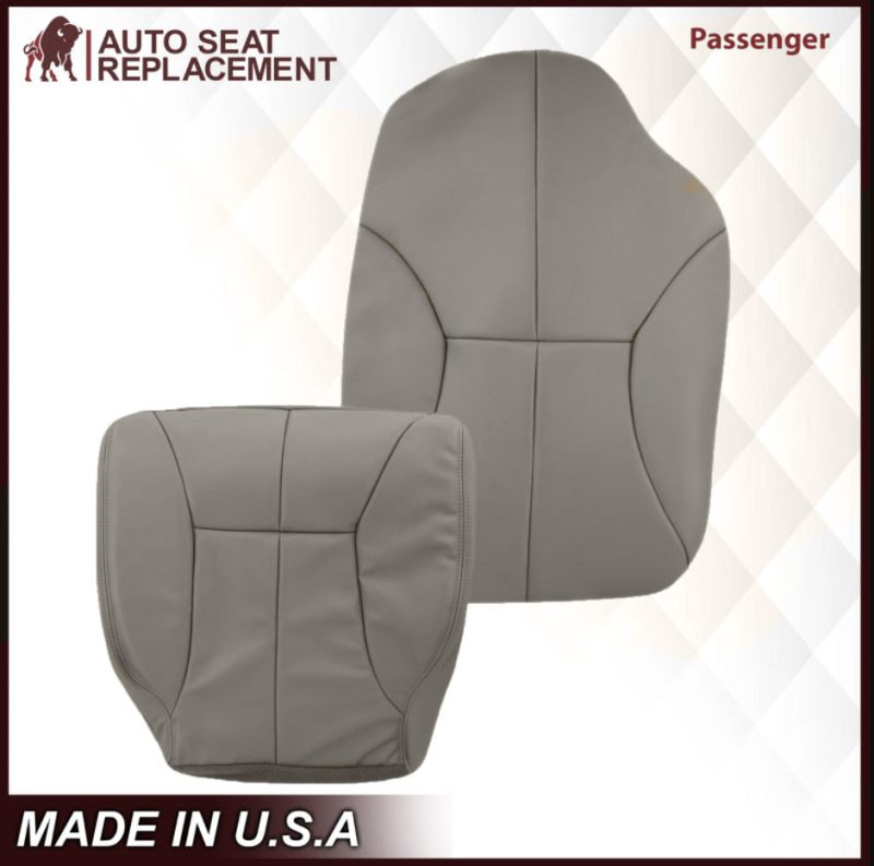 1998-2002 Dodge Ram 1500 2500 3500 Seat Cover in Mist Gray: Choose From Variation- 2000 2001 2002 2003 2004 2005 2006- Leather- Vinyl- Seat Cover Replacement- Auto Seat Replacement