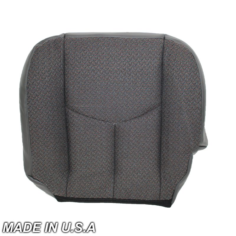 2003 2004 2005 2006 2007 GMC Sierra Driver Bottom Cloth Seat Cover Dark Gray- 2000 2001 2002 2003 2004 2005 2006- Leather- Vinyl- Seat Cover Replacement- Auto Seat Replacement